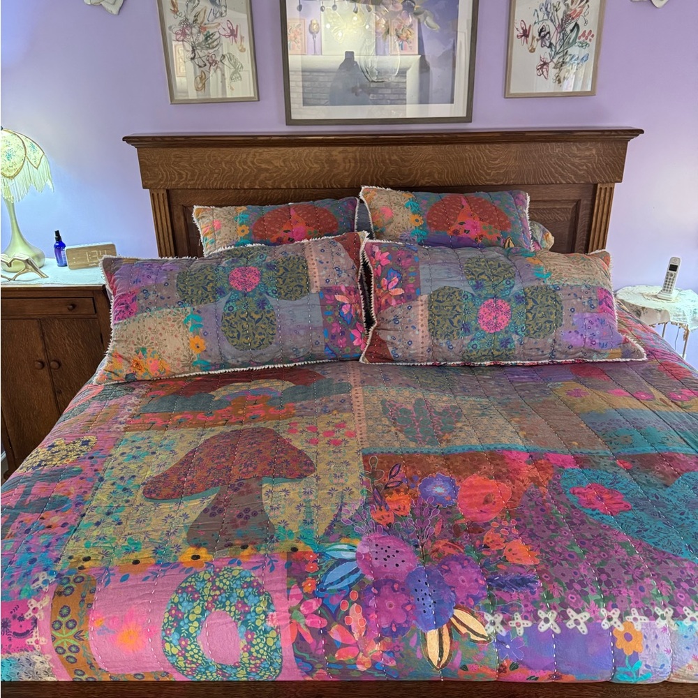NATURAL LIFE Multicolor Artistic Quilt Set